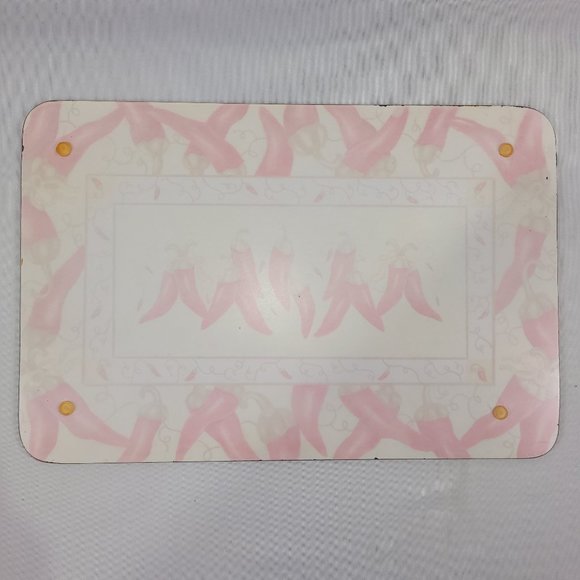 Chilli Peppers Vintage Tempered Glass Cutting Board Hot Plate - Picture 2 of 2